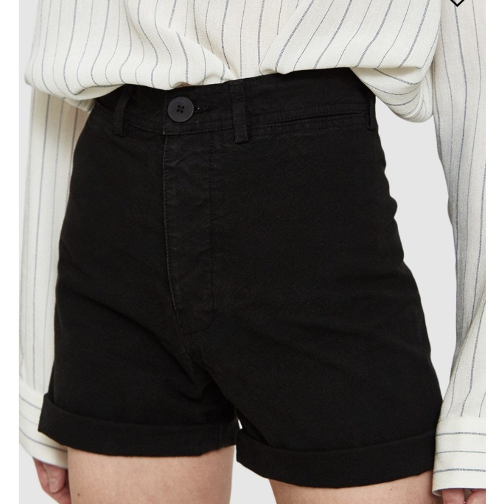 Jesse Kamm Cut Off Shorts in Black